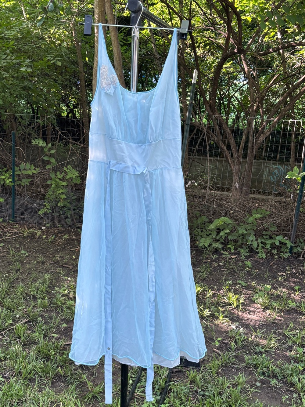 Baby blue nightgown